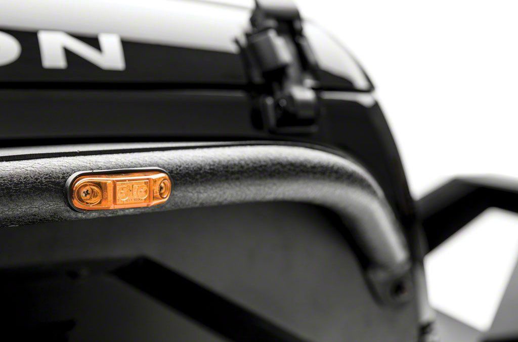 Aries Automotive Jeep Wrangler Fender Flare LED Side Marker Lights 1500240 (0720 Jeep Wrangler