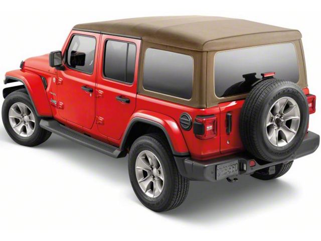 Mopar Sunrider Soft Top with Tinted Windows; Tan Twill (18-24 Jeep Wrangler JL 4-Door)