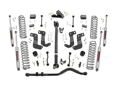 Rough Country 3.50-Inch Control Arm Drop Suspension Lift Kit with Premium N3 Shocks; Stage 2 (18-23 Jeep Wrangler JL 2-Door, Excluding Rubicon)