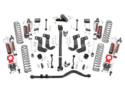 Rough Country 3.50-Inch Control Arm Drop Suspension Lift Kit with Vertex Reservoir Shocks; Stage 2 (18-23 Jeep Wrangler JL 2-Door, Excluding Rubicon)