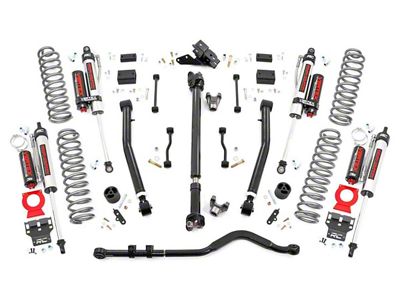 Rough Country 3.50-Inch Suspension Lift Kit with Adjustable Control Arms and Vertex Reservoir Shocks; Stage 2 (18-23 Jeep Wrangler JL 2-Door, Excluding Rubicon)