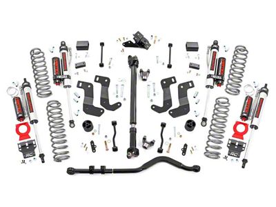 Rough Country 3.50-Inch Control Arm Drop Suspension Lift Kit with Vertex Reservoir Shocks; Stage 2 (18-23 2.0L or 3.6L Jeep Wrangler JL 4-Door Rubicon, Excluding 4xe)