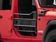Aluminum Front Tube Doors; Textured Black (18-24 Jeep Wrangler JL)