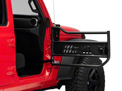 Aluminum Front Tube Doors; Textured Black (20-24 Jeep Gladiator JT)