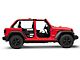 Aluminum Rear Tube Doors; Textured Black (18-24 Jeep Wrangler JL 4-Door)