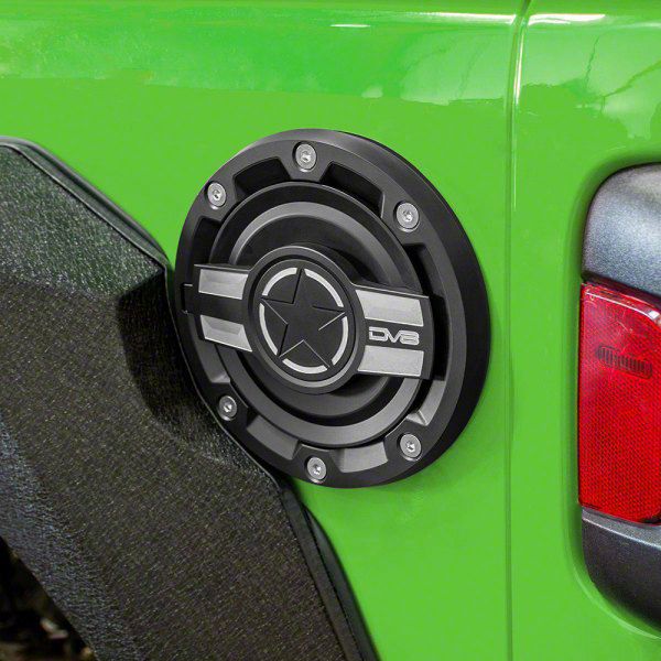 Hooke Road Fuel Filler Door Gas Tank Cap Cover for Jeep Wrangler TJ 19 - 5