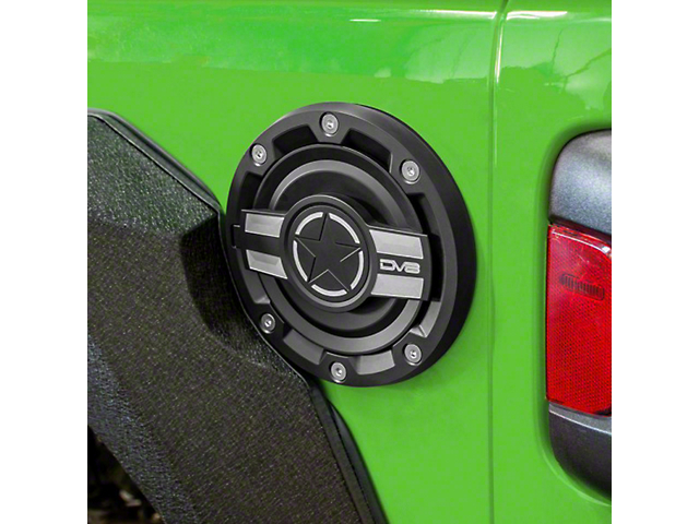 DV8 Offroad Aluminum Fuel Door (18-22 Jeep Wrangler JL)