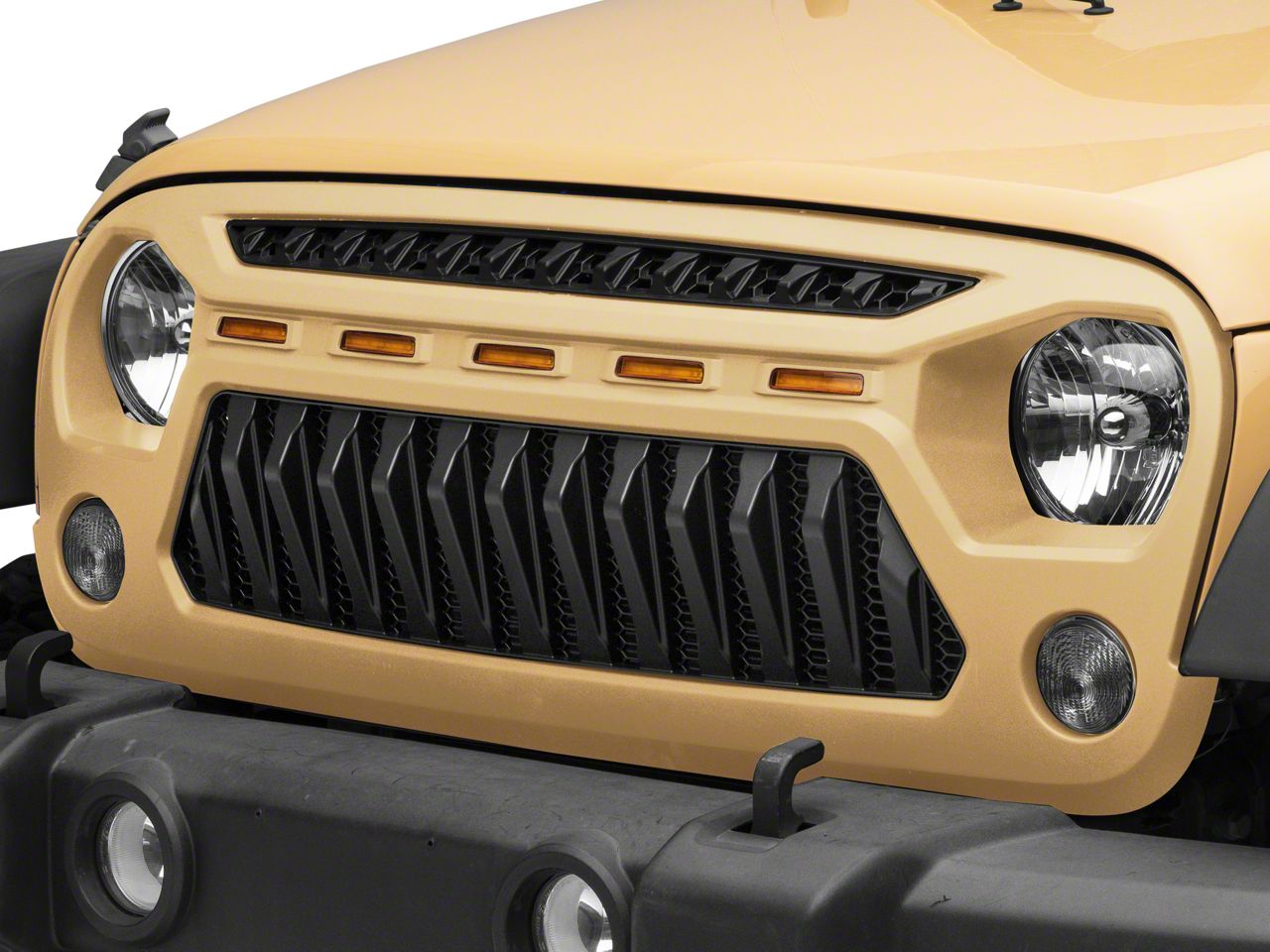 Jeep Wrangler Mohave Grille; Unpainted (0718 Jeep Wrangler JK)