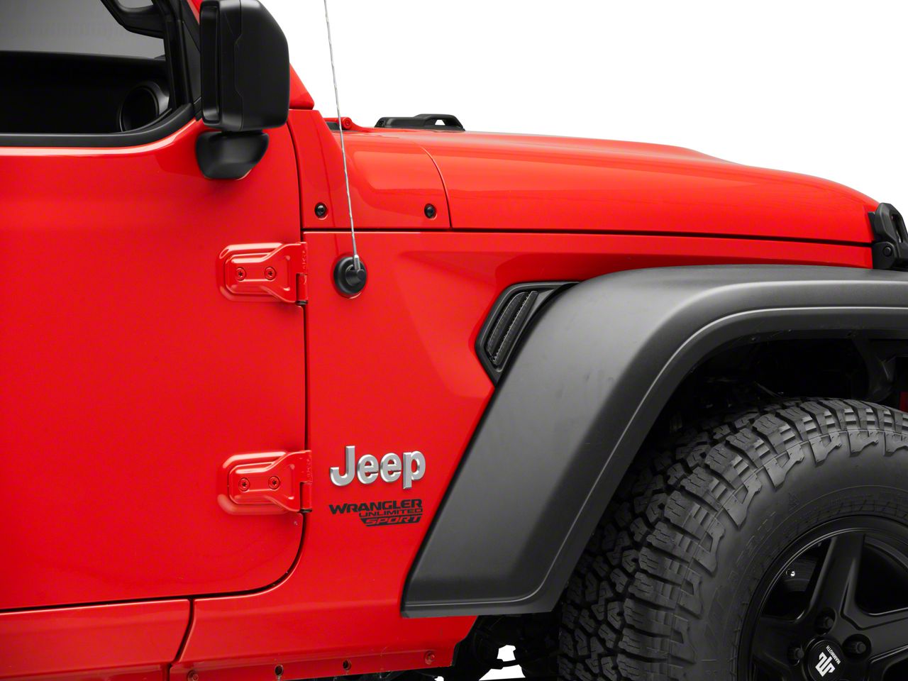 Jeep Wrangler JL / Gladiator JT Slim Smoked DRL Sport/Sport S Fender Chop  Kit with RGB