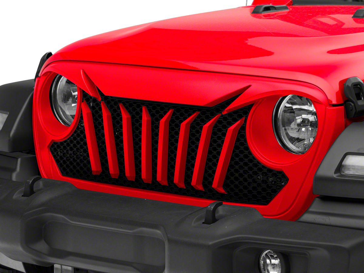 Jeep Wrangler Titus Grille; Unpainted (18-23 Jeep Wrangler JL) - Free  Shipping