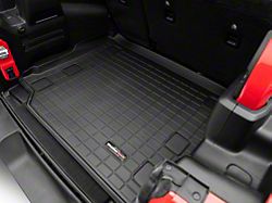 Weathertech DigitalFit Cargo Liner; Black (18-26 Jeep Wrangler JL 4-Door w/o Subwoofer & w/ Flat Load Floor, Excluding 4xe)