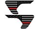 Under The Sun Inserts Fender Vent Decals; Thin Red Line (18-24 Jeep Wrangler JL)