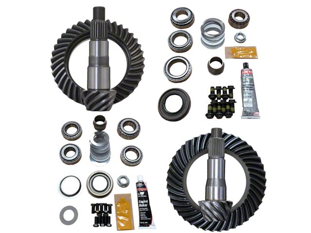 Revolution Gear & Axle Dana 30 Front Axle/35 Rear Axle Ring and Pinion Gear Kit with Master Overhaul Kit; 4.56 Gear Ratio (18-24 Jeep Wrangler JL, Excluding Rubicon)
