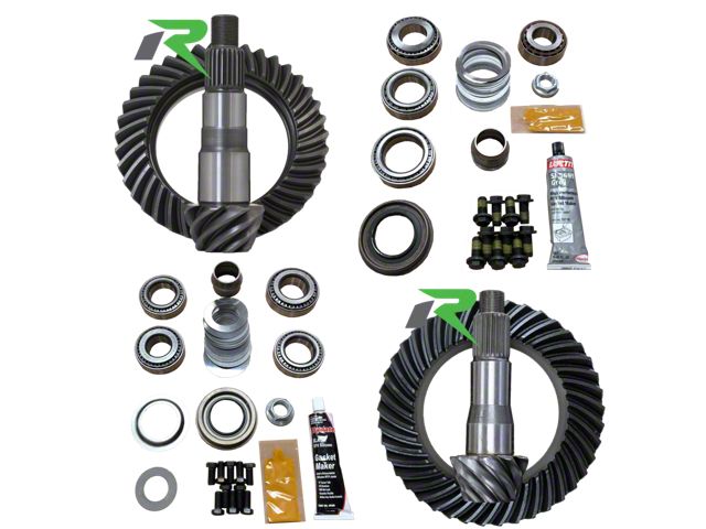 Revolution Gear & Axle Dana 30 Front Axle/35 Rear Axle Ring and Pinion Gear Kit with Master Overhaul Kit; 4.88 Gear Ratio (18-24 Jeep Wrangler JL, Excluding Rubicon)