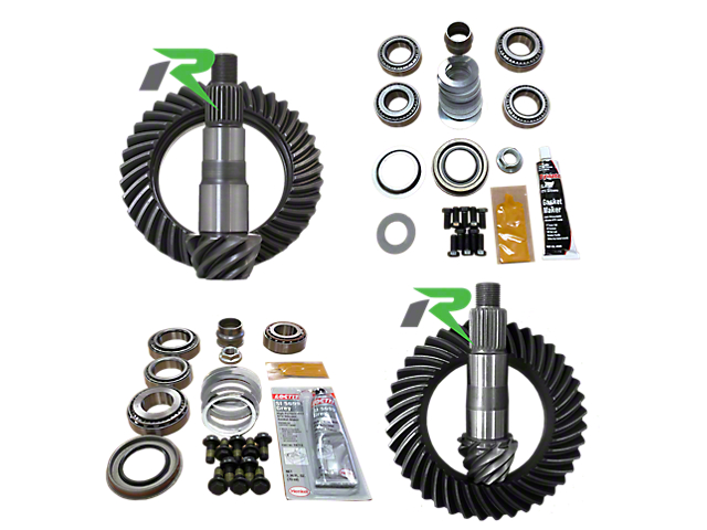 Revolution Gear & Axle Dana 30 Front Axle/44 Rear Axle Ring and Pinion Gear Kit with Master Overhaul Kit; 4.56 Gear Ratio (18-22 Jeep Wrangler JL, Excluding Rubicon)