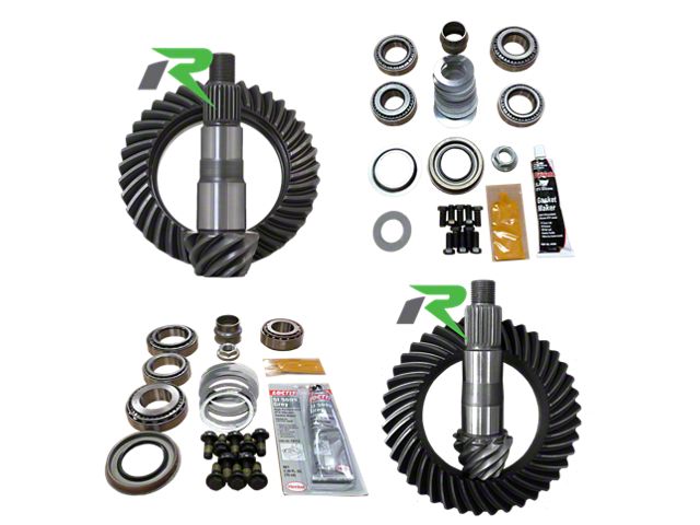 Revolution Gear & Axle Dana 30 Front Axle/44 Rear Axle Ring and Pinion Gear Kit with Master Overhaul Kit; 4.56 Gear Ratio (18-24 Jeep Wrangler JL, Excluding Rubicon)