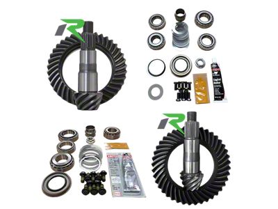 Revolution Gear & Axle Dana 30 Front Axle/44 Rear Axle Ring and Pinion Gear Kit with Master Overhaul Kit; 4.88 Gear Ratio (18-24 Jeep Wrangler JL, Excluding Rubicon)