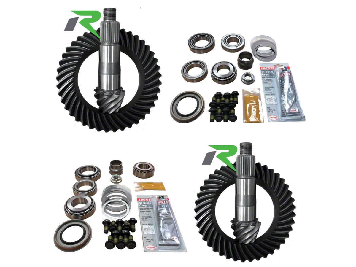 Revolution Gear & Axle Jeep Wrangler Dana 44 Front Axle/44 Rear Axle Ring  and Pinion Gear Kit with Master Overhaul Kit;  Gear Ratio  Rev-JL-220/210-456 (18-23 Jeep Wrangler JL Rubicon) - Free Shipping