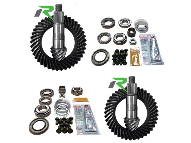 Revolution Gear & Axle Dana 44 Front Axle/44 Rear Axle Ring and Pinion Gear Kit with Master Overhaul Kit; 4.56 Gear Ratio (18-24 Jeep Wrangler JL Rubicon)