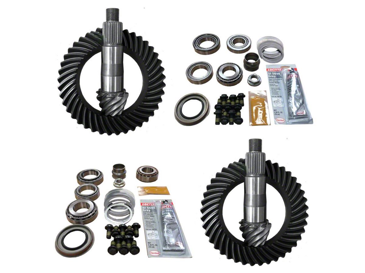 Revolution Gear & Axle Jeep Wrangler Dana 44 Front Axle/44 Rear Axle Ring  and Pinion Gear Kit with Master Overhaul Kit;  Gear Ratio  Rev-JL-220/210-488 (18-23 Jeep Wrangler JL Rubicon) - Free Shipping