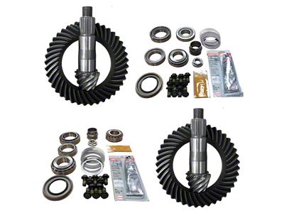 Revolution Gear & Axle Dana 44 Front Axle/44 Rear Axle Ring and Pinion Gear Kit with Master Overhaul Kit; 4.88 Gear Ratio (18-23 Jeep Wrangler JL Rubicon)