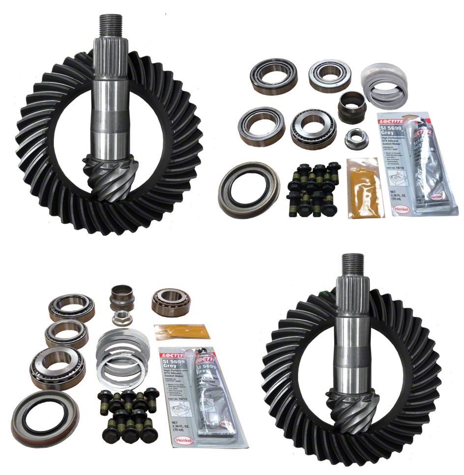 Revolution Gear  Axle Jeep Wrangler Dana 44 Front Axle/44 Rear Axle Ring  and Pinion Gear Kit with Master Overhaul Kit; 5.13 Gear Ratio  Rev-JL-220/210-513 (18-23 Jeep Wrangler JL Rubicon) Free Shipping