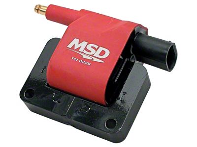 MSD Blaster Series Ignition Coil; Red (93-98 4.0L, 5.2L Jeep Grand Cherokee ZJ)