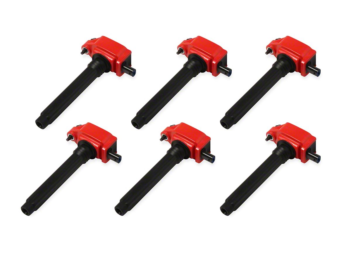 MSD Jeep Wrangler Blaster Series Ignition Coils; Red 82736 (12-16  Jeep  Wrangler JK)