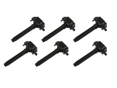 MSD Blaster Series Ignition Coils; Black (14-21 3.2L Jeep Cherokee KL)