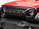 RedRock Gladiator Grille with Amber LED Lighting (18-26 Jeep Wrangler JL w/o TrailCam)