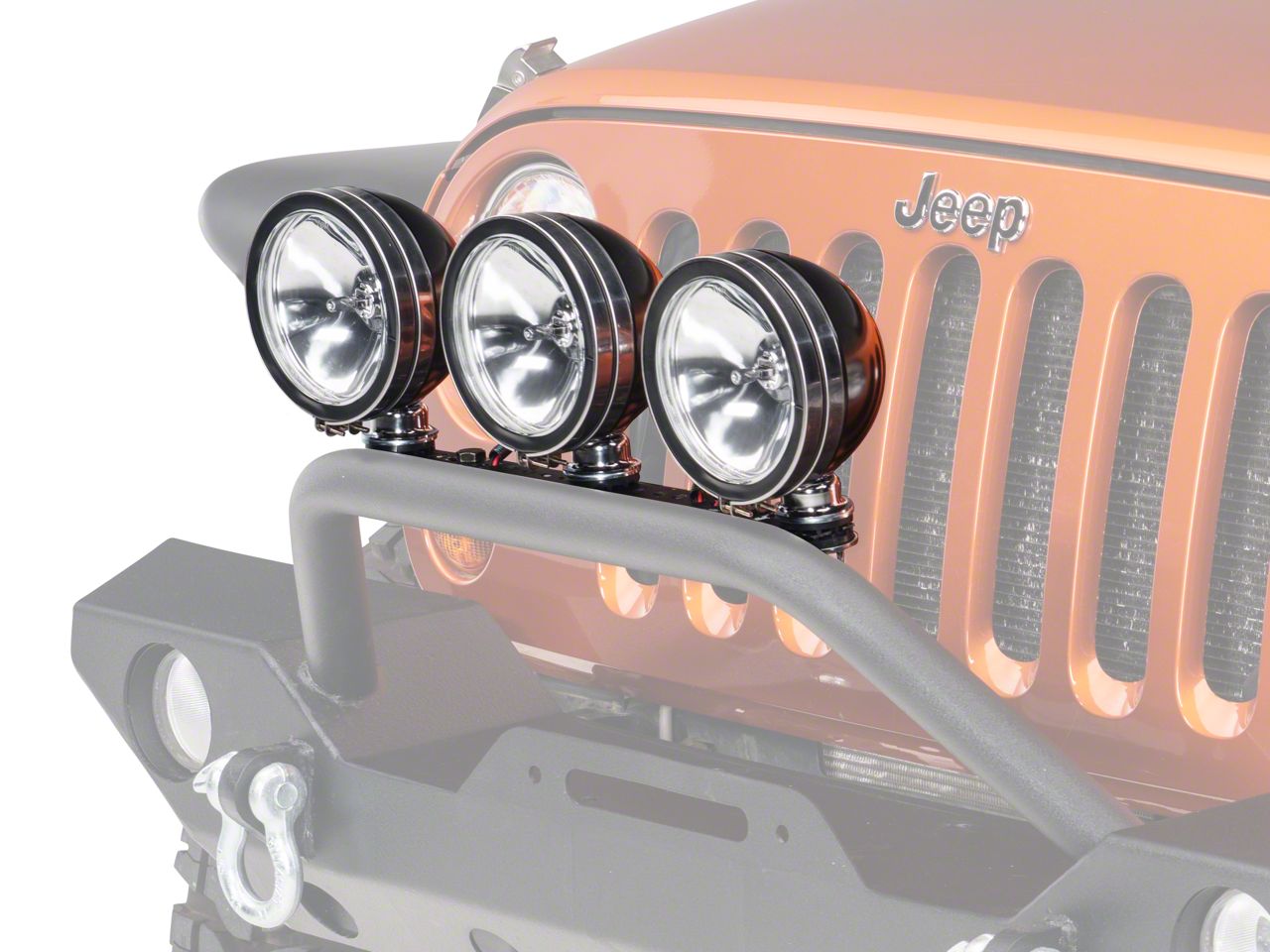 Rugged Ridge Jeep Wrangler 6 in. Halogen Fog Lights - Black - Set of ...