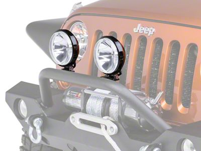 Rugged Ridge 6-Inch Slim Halogen Fog Light; Single (Universal; Some Adaptation May Be Required)