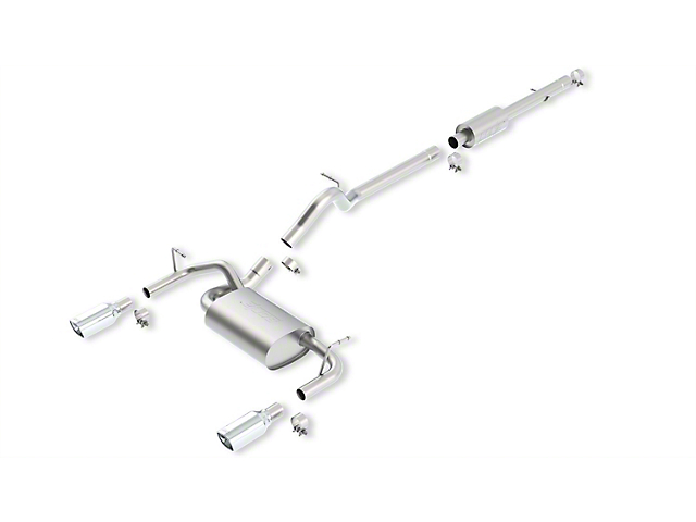Borla Touring Cat-Back Exhaust with Polished Tips (12-18 3.6L Jeep Wrangler JK 4-Door)