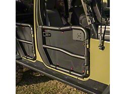 Rugged Ridge Fortis Front and Rear Tube Door Covers; Black (07-18 Jeep Wrangler JK 4-Door)