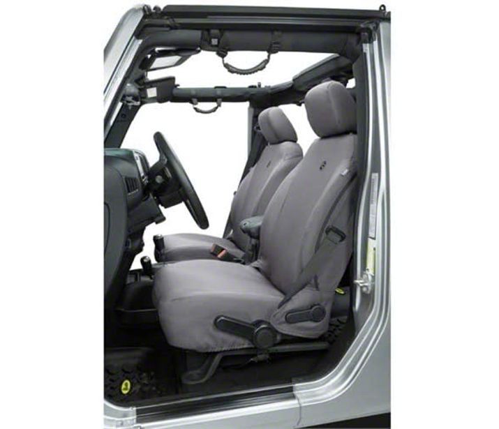 Bestop 29280-09 Charcoal Front Seat Covers For 2007-2016 Jeep Wrangler (2 & 4 Door) - 600D Polyester, Airbag Compatible - View #9
