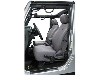 Bestop Front Seat Covers; Charcoal (18-24 Jeep Wrangler JL 4-Door)