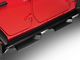 Rough Country Cab Length DS2 Drop Side Step Bars; Black (18-22 Jeep Wrangler JL 4-Door)