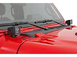 Rough Country 2-inch Black Series Amber DRL LED Cube Easy-Mount Kit (18-23 Jeep Wrangler JL)
