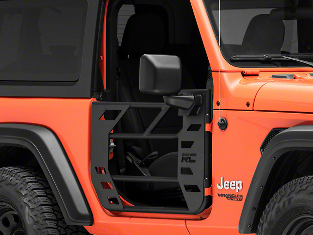 Rough Country Steel Tube Doors; Front Only (18-22 Jeep Wrangler JL)
