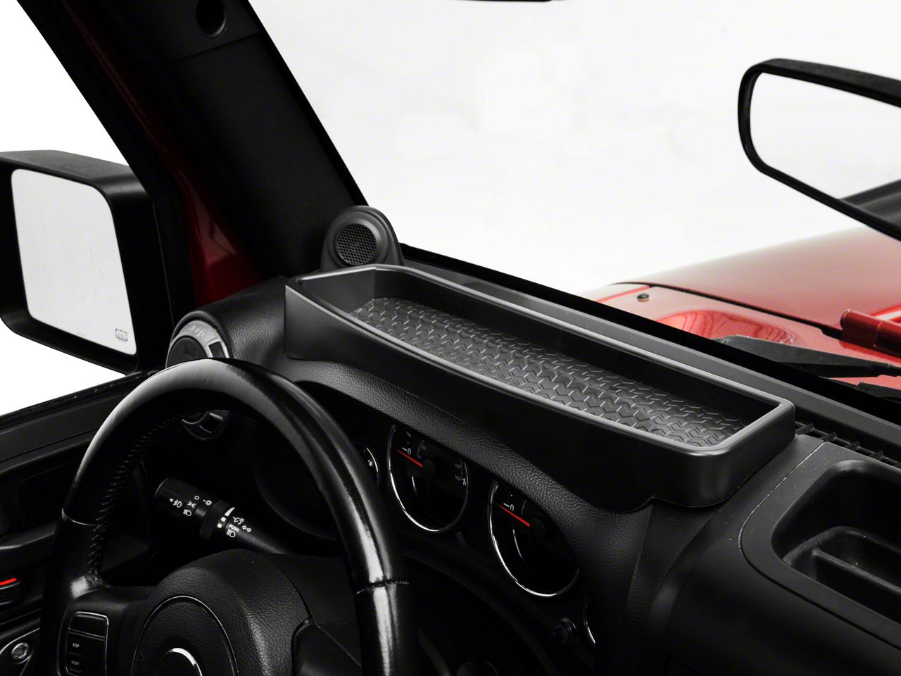 RedRock Jeep Wrangler Shifter and Cup Holder Bezel Trim Set; Red J142914  (11-18 Jeep Wrangler JK) - Free Shipping