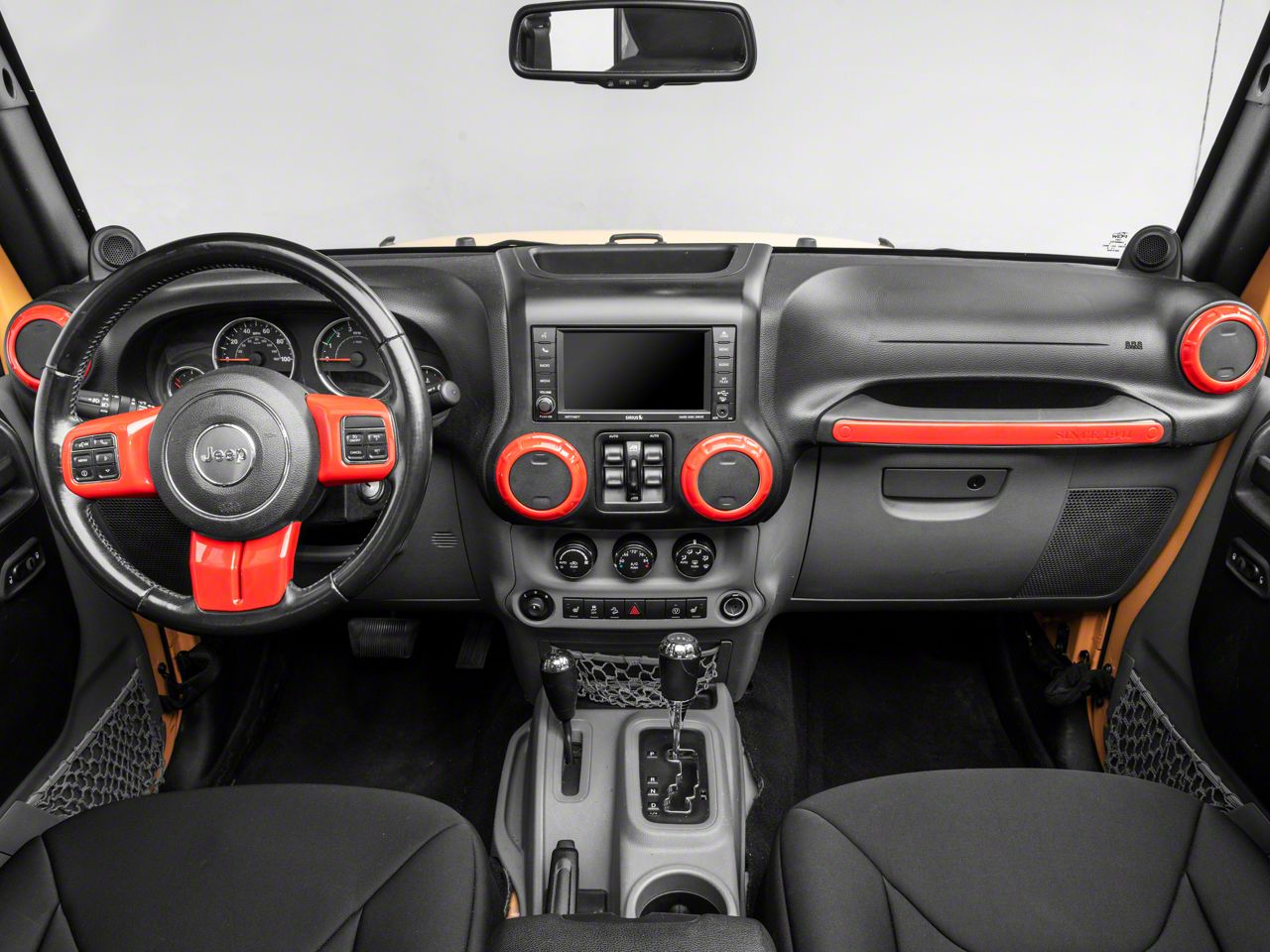 RedRock Jeep Wrangler Interior Trim Kit; Red J134457 (11-18 Jeep Wrangler  JK) - Free Shipping