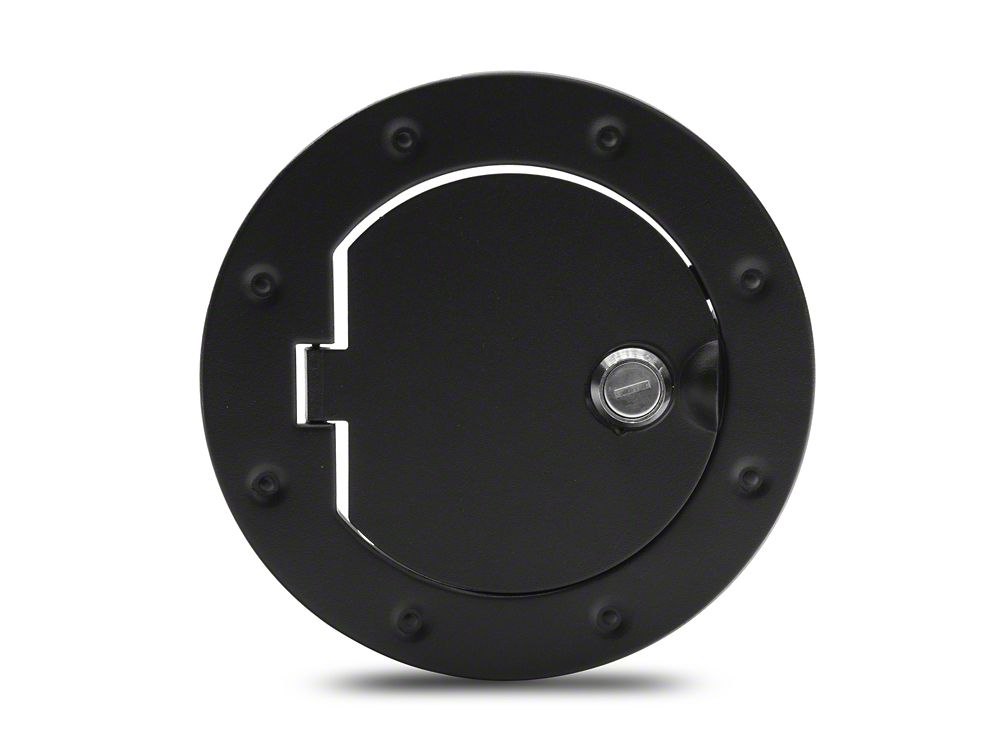 RedRock Locking Aluminum Fuel Door Cover (0718 Jeep Wrangler JK) RedRock