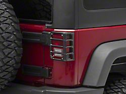 RedRock Tail Light Guards; Matte Black (07-18 Jeep Wrangler JK)