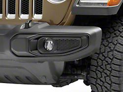 Front Bumper End Applique; Driver Side (18-20 Jeep Wrangler JL, Excluding 4xe Models)