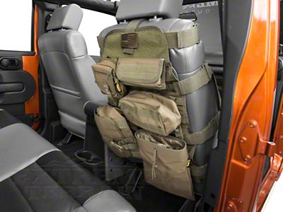 Smittybilt Jeep Wrangler G E A R Custom Fit Front Seat Cover Olive Drab Green 5661031 87 18 Yj Tj Jk - Jeep Wrangler Tj Seat Covers Green