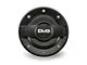 DV8 Offroad Billet Non-Locking Fuel Door with DV8 Logo; Black (07-18 Jeep Wrangler JK)