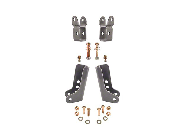 Synergy Manufacturing Front and Rear Lower Shock Relocation Kit (18-23 Jeep Wrangler JL)