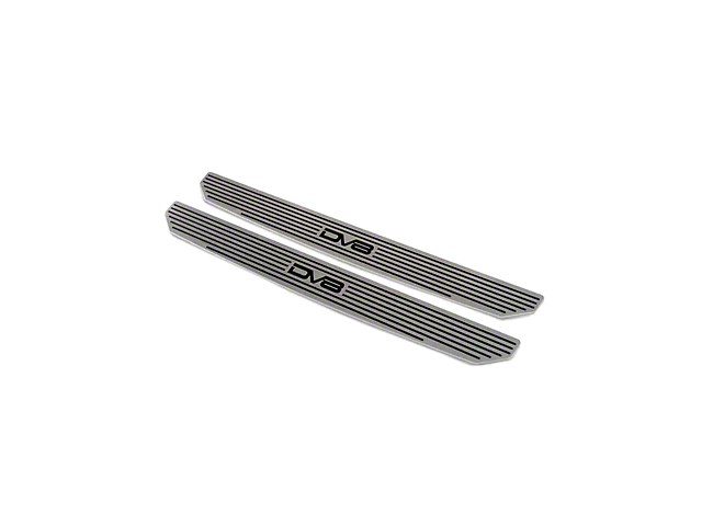 DV8 Offroad Door Sill Plates with DV8 Logo; Front (18-23 Jeep Wrangler JL)