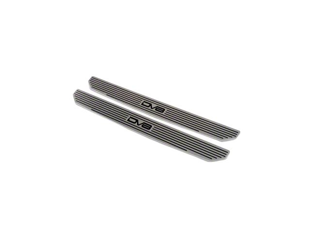 DV8 Offroad Door Sill Plates with DV8 Logo; Front (18-24 Jeep Wrangler JL)
