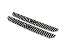 DV8 Offroad Door Sill Plates with DV8 Logo; Front (20-23 Jeep Gladiator JT)